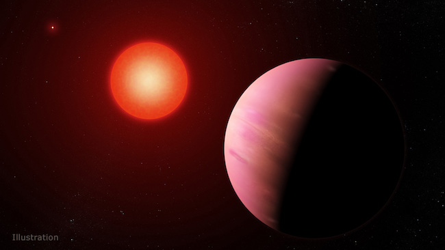 Ilustrasi sistem exoplanet K2-288Bb. Kredit: NASA Goddard Space Flight Center/Francis Reddy 