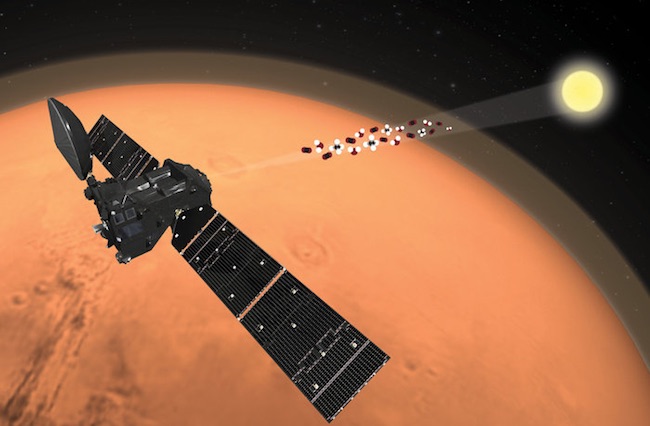 Ilustrasi TGO di Mars. Kredit: ESA/ATG medialab