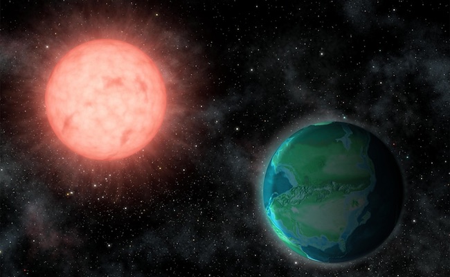 Ilustrasi radiasi yang diterima eksoplanet dari bintang. Kredit: Jack O’Malley-James/Universitas Cornell