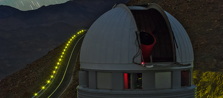 Teleskop EULER di La Silla. Kredit : ESO/B. Tafreshi 