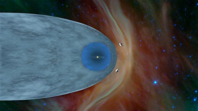 Voyager 1 dan 2 yang sudah memasuki ruang antarbintang. Kredit: NASA