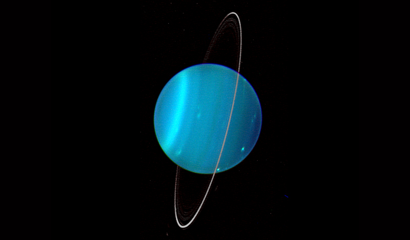 Planet Uranus. Kredit: Lawrence Sromovsky, University of Wisconsin-Madison/W.W. Keck Observatory/NASA